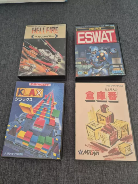 Hellfire Sega Mega Drive komplett MD NTSC-J CIB + Eswat + Klax + Shijou