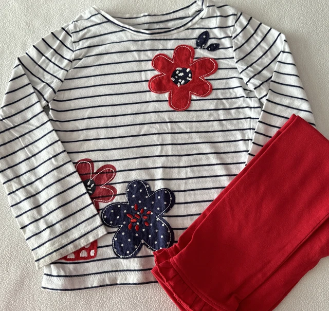 New Girls Outfit Set Age 2-3 Years T-shirt Top Leggings Boots Mini Club