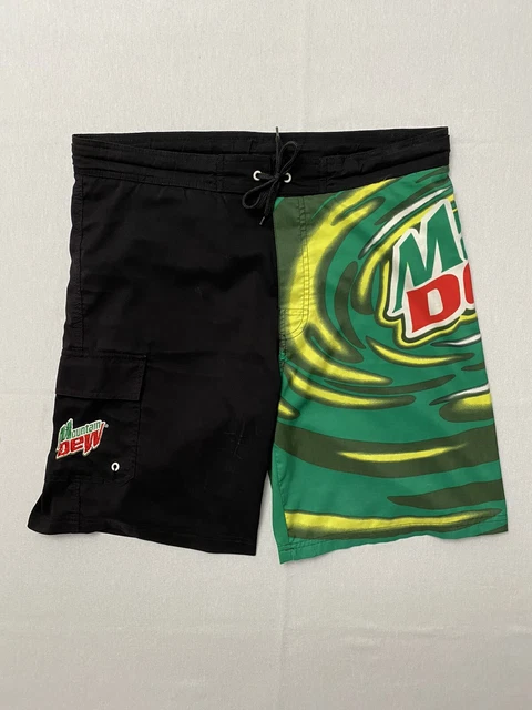 Mountain Dew Men’s Boardshorts Swimming Trunks Shorts Size 32