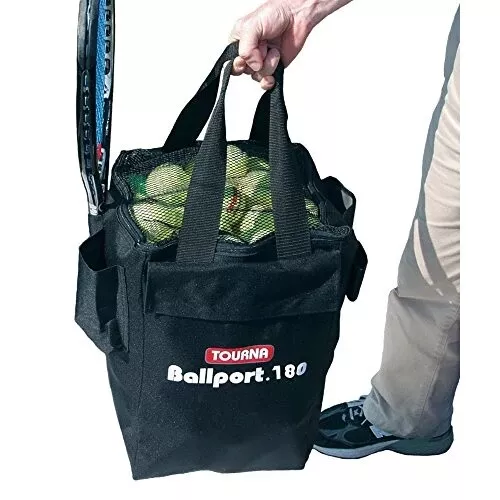 TOURNA Ballport 180 BP180 Tennis Balls Pickleball Cart Basket Holder Trolley Bag 3