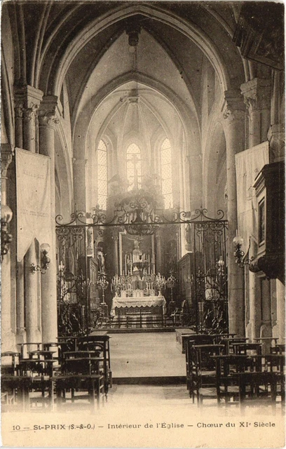 CPA Saint-Prix Interieur de l'Eglise FRANCE (1330551)