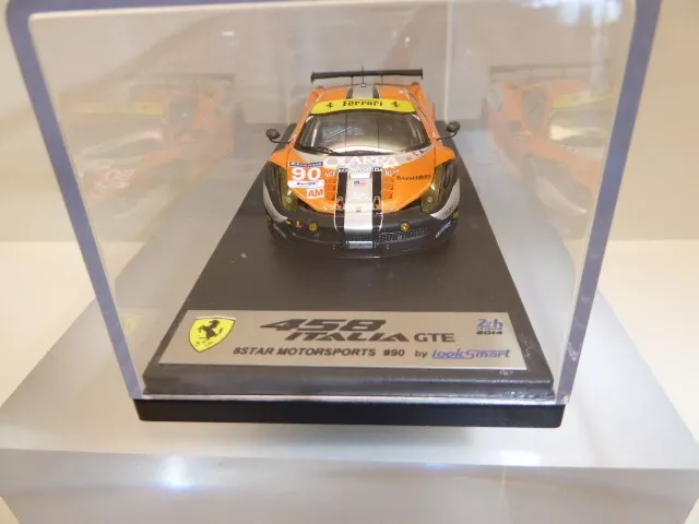 Looksmart 1/43 - Ferrari 458 Italia GTE #90 – 8 Star Motorsports 2014 Montecalvo