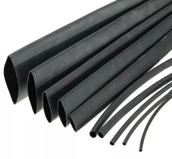 BLACK HEATSHRINK HEAT SHRINK TUBING 45mm 13mm 10mm 25mm  4mm 2mm VARIOUS SIZES