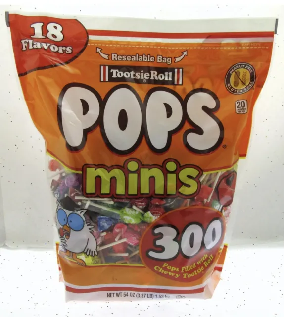 New 18 Flavors Tootsie Roll, Mini Tootsie Pops, 54 oz Free Shipping Best.