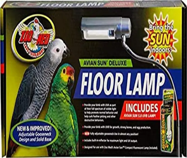 Zoo Med Labs Aviansun Deluxe Floor Lamp with