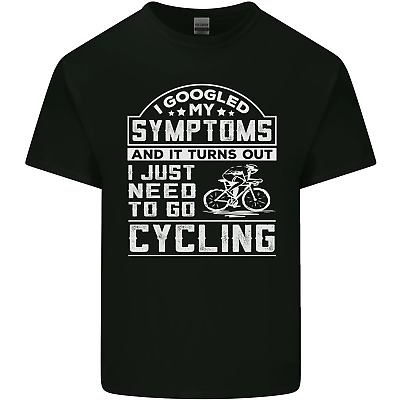CICLISMO ho cercato su google i miei sintomi Ciclista Divertente Uomo Cotone T-Shirt Tee Top