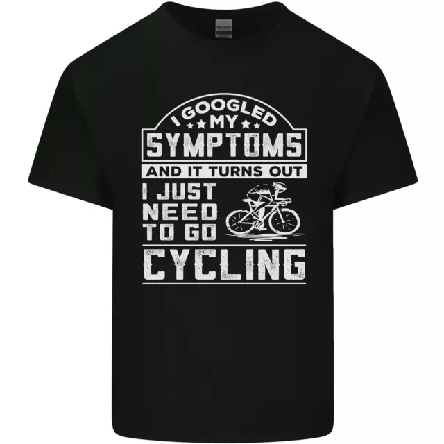 Cycling I Googled My Symptoms Cyclist Funny Mens Cotton T-Shirt Tee Top