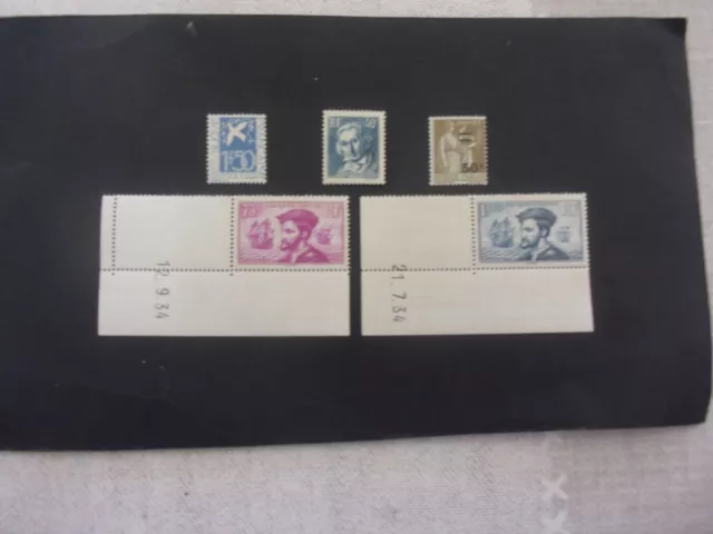 timbres neufs ** SCH année 1934 complète n° 294/298 cote 434€