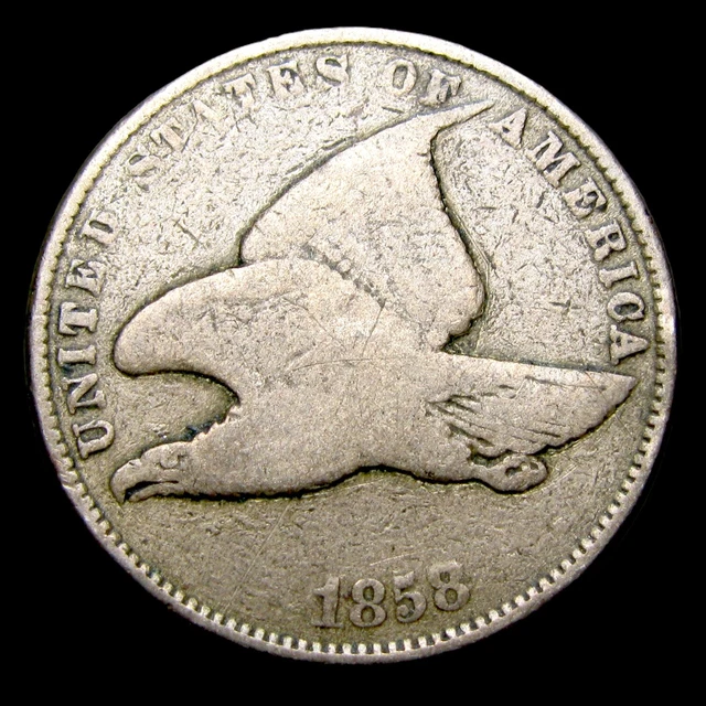 1858 Flying Eagle Cent Penny ---- Nice Coin ---- #UU071