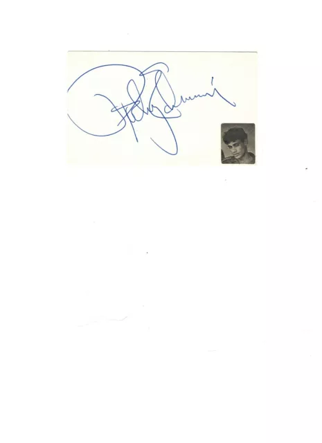 Actot Rocky Echevarria  Autograph On Index Card