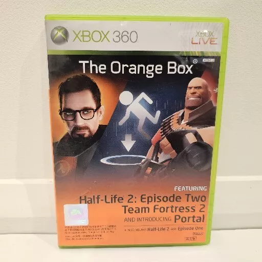 THE ORANGE BOX Xbox 360 Half Life 2 Game Xbox TEAM FORTREES 2 Game PORTAL Game