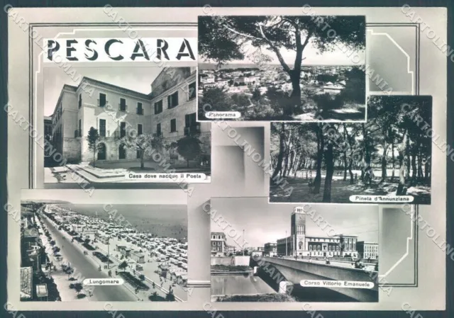 Pescara Città Lungomare Pineta Foto FG cartolina JK1790