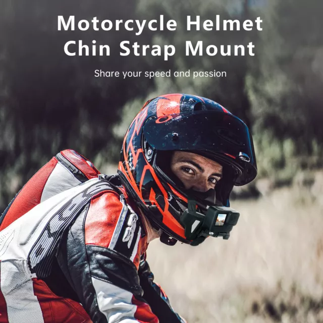 Motorrad Helm Halterung Halter Chin Mount Zubehör für Gopro Hero12 Action Kamera