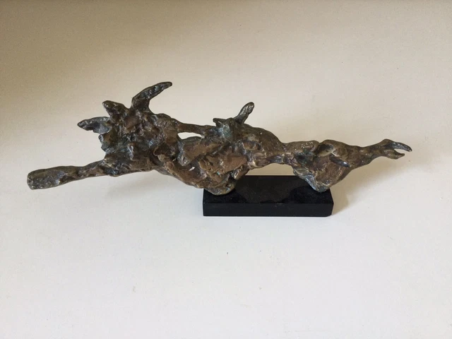Candélabre En Bronze De L'artiste Jean-Claude Izard - Style Brutaliste, Pièce Unique De Verrier Et Sculpteur