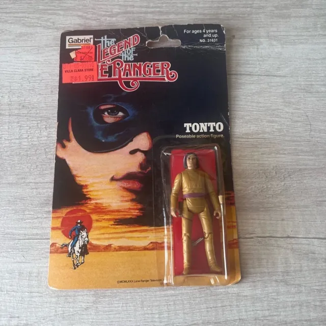Gabriel The Legend Of The Lone Ranger Tonto 4” Action Figure 1980 Vintage MOC