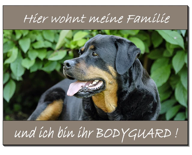 SJT Rottweiler Surfbrett Schild – Holzdekoration 12,7 X 40,6 Cm Für Wand, Bar Oder Männerhöhle