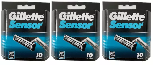Gillette Sensor Razor Blades - 30 Cartridges