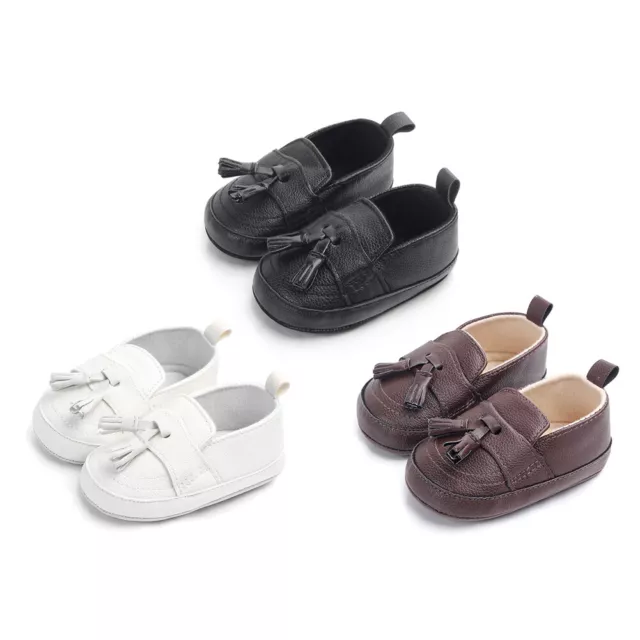 fr Spring Baby Prewalker Moccasins Infant Cute Soft Soles PU Leather Boots Shoes