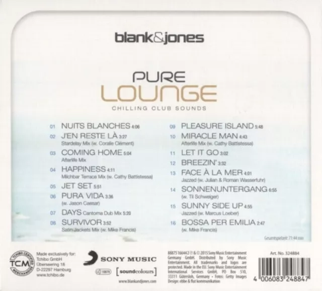 BLANK & JONES = Pure Lounge = chilling Club sounds 2