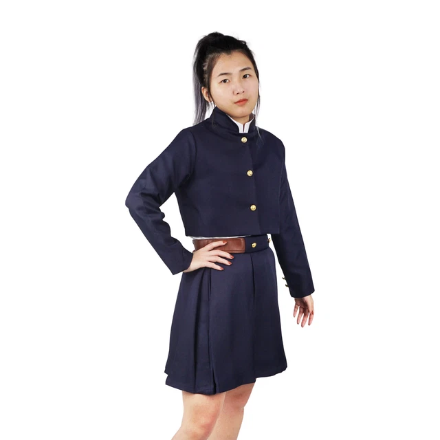 Nobara Kugisaki Cosplay Kostüm – Full Set Aus Polyester, Blau/schwarz, Für Anime-Fans & Parties