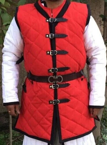 Padded Viking Armor Long Gambeson Sleeveless
