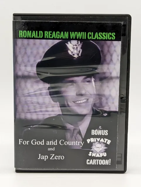 Ronald Reagan WWII Classics DVD For God And Country J-p Zero Bonus Private Snafu