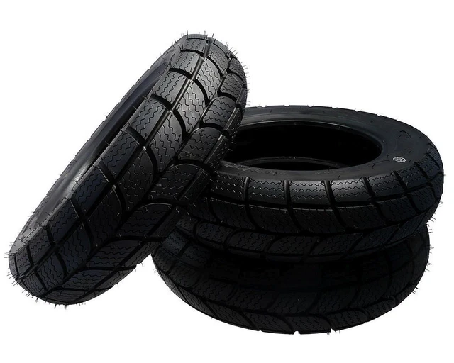 Llantas 5x100 2 Pneumatici 100/90-10 TUBLESS UNION CUSCINETTI COMPATIBILI CON Piaggio Ape 50 Moto Scooter COPERTONI RINFORZATI 8PR GOMME 61L Neumático Nuevo