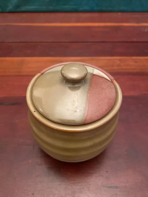 Vintage Sango Gold Dust Sienna Sugar Bowl with Lid