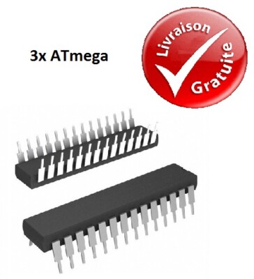 SPDIP PIC 10F ⚡ 3x Microcontrôleurs Microchip NEUF ⚡ 
