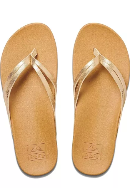 size 10 REEF SPRING JOY Women's Champagne Flip Flop Sandals