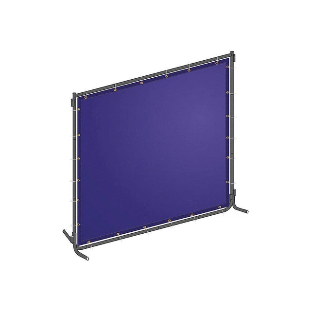 WESTWARD 22RN77 Welding Screen, 4 ft H, 6 ft W, Blue