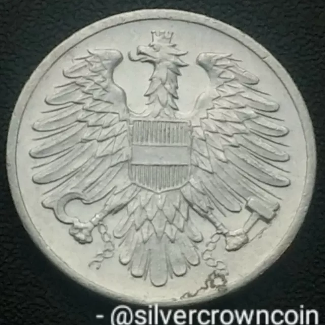 Austria 2 Groschen 1954. KM#2876. Two Cents coin. Eagle with Shield. 2