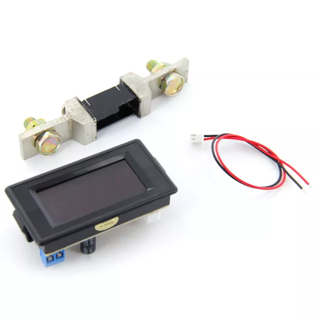 150A Amperemeter Mit Shunt 3½ Digital LED Rotes Panel Ampere Meter  / DC12V