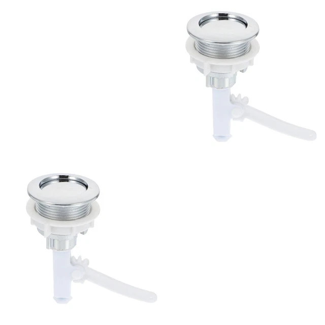 2 piezas Botón Tanque Closestool Práctico Inodoro Botón Pulsador Tanque de Peluche Único