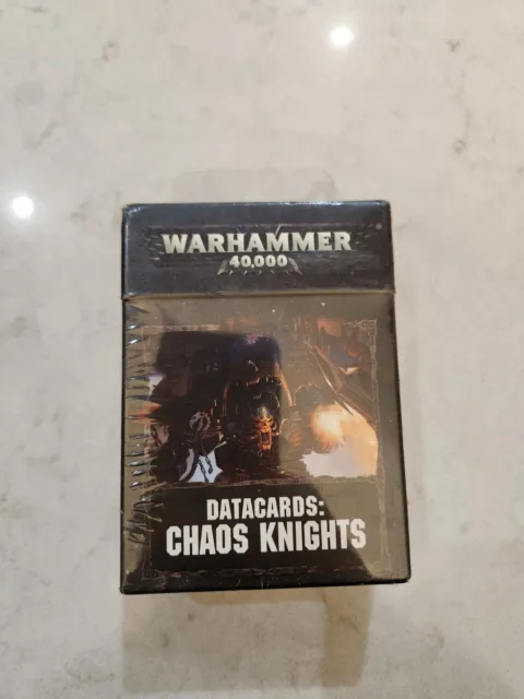 DATACARDS: CHAOS KNIGHTS - Warhammer 40K Chaos Supplement - NEW / SEALED