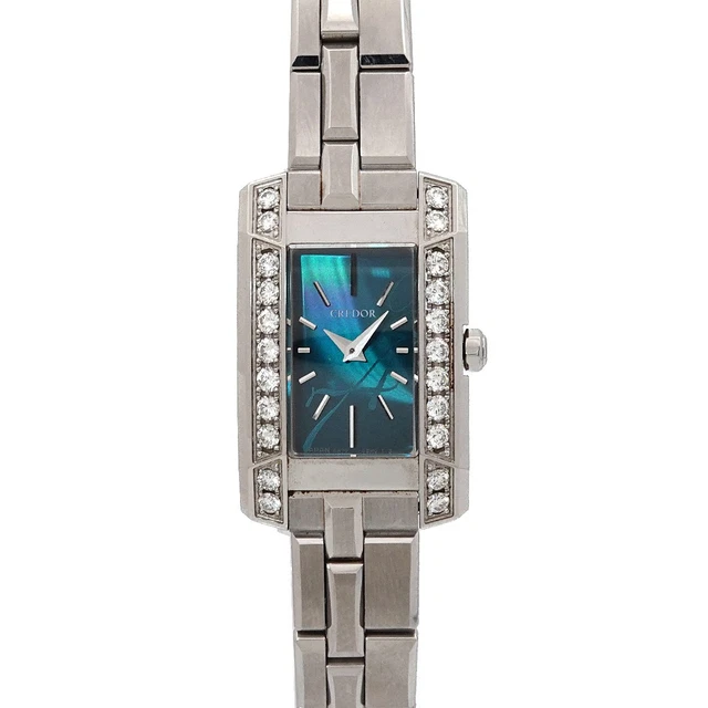 SEIKO CREDOR node GSWE935/5A70-0AY0 Side diamond green Dial Quartz Ladies_942818 SEIKO CREDOR node GSWE935/5A70-0AY0 Side diamond green Dial  main image 2