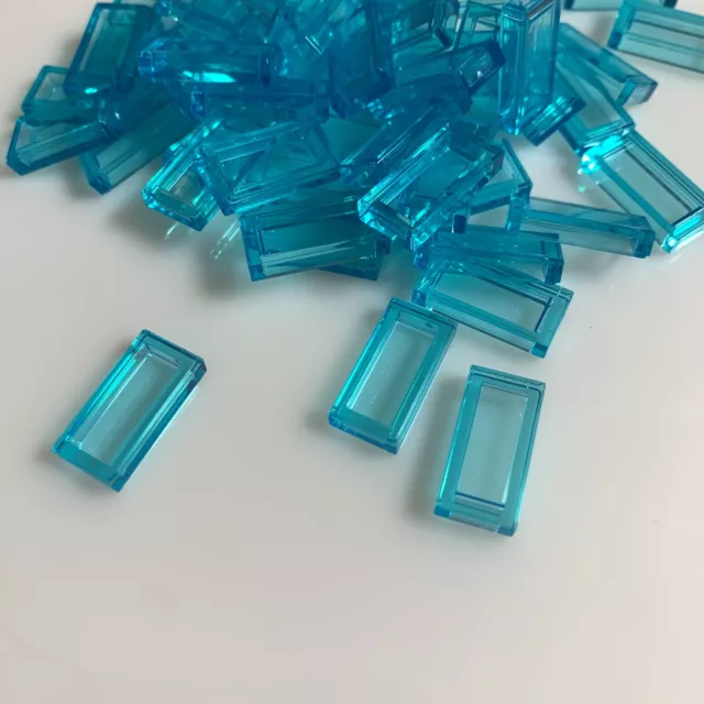 50 PER LOT NEW LEGO Transparent Light Blue 1x2 Flat Tile 35386 6251295 3.69 PicClick