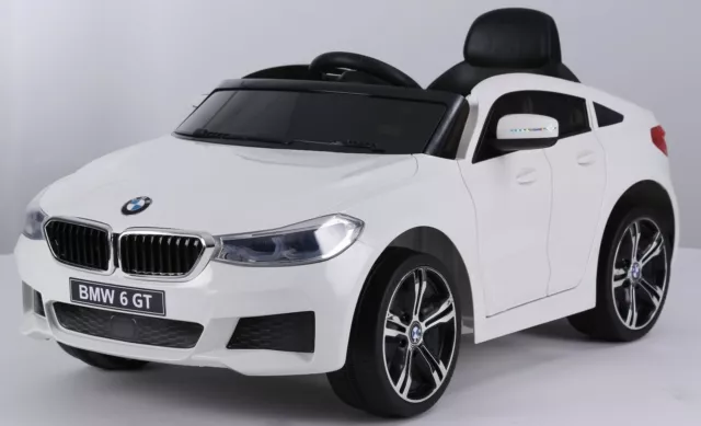 White Bmw Gt 6 Series Kids Electric 12V Ride On Car Toy With Parental Remote