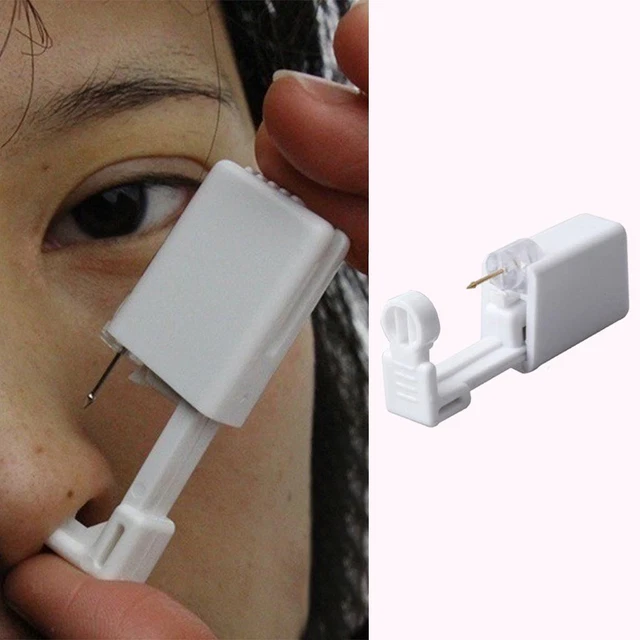 PRENKIN Monouso Auto Ear Piercing Dispositivo Di Sicurezza Strumento Health Unit Monouso Orecchio Strumento Ear Stud Pierce Kit Asepsis - Foto 4