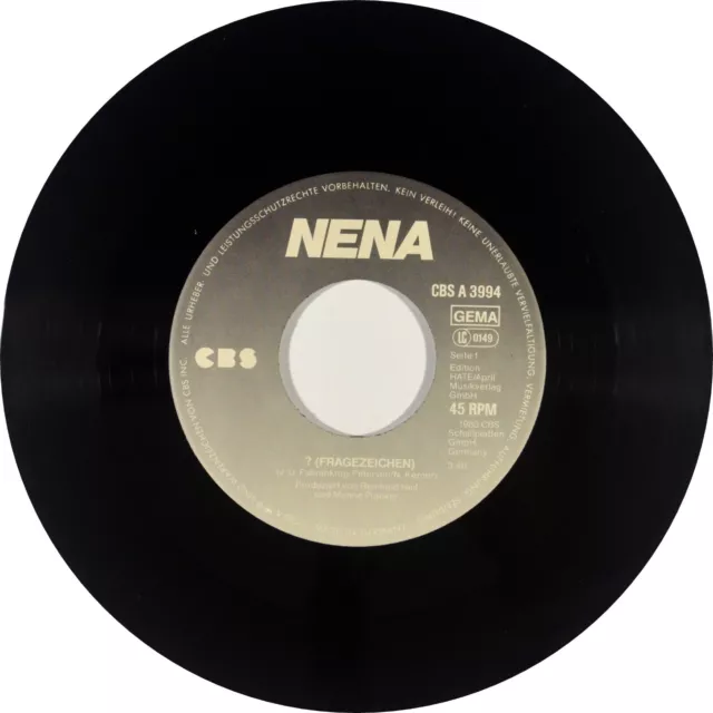 7" NENA KERNER ? Fragezeichen / Ich lieb' dich CBS NDW orig. 1983 NEUWERTIG! 2