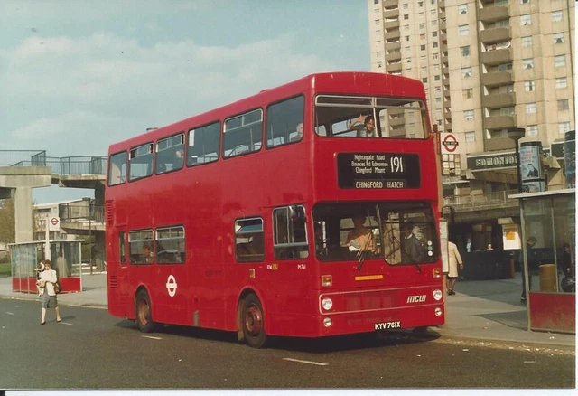 LONDON BUS PHOTO - M761 (EM) route 191 £0.50 - PicClick UK