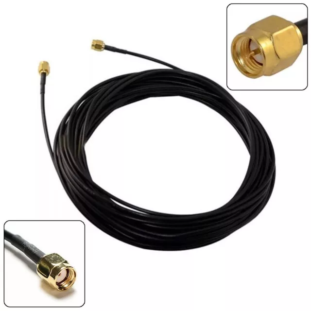 Câble d'antenne coaxiale Pigtail haute performance 10 m SMA mâle vers SMA RG17