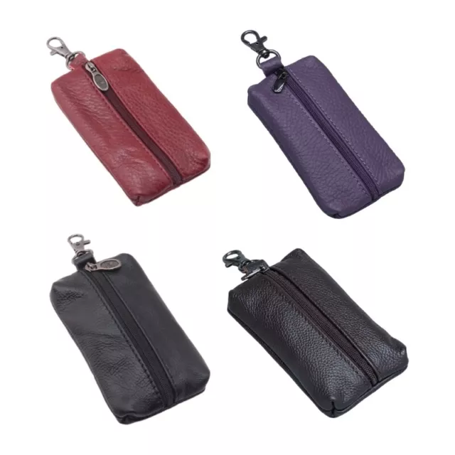 Functional Car Key Case Wallet Bag Keychain Cover for Keys Organization