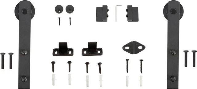 Miseno MBD0205DR2 Straight Strap Second Barn Door Mounting - Black