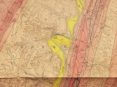 Original Vintage 1964 Geologic Map of Martinsburg Quadrangle West Virginia 4
