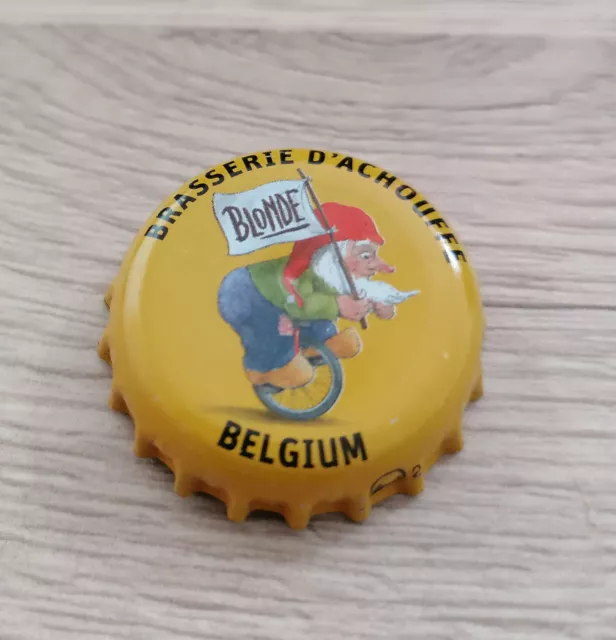 Capsule de bière blonde jaune brasserie d'Achouffe Belgium - petit format