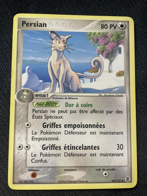 Persian Unco - Pokemon 44/112 Ex Red Light Green Leaf New Fr