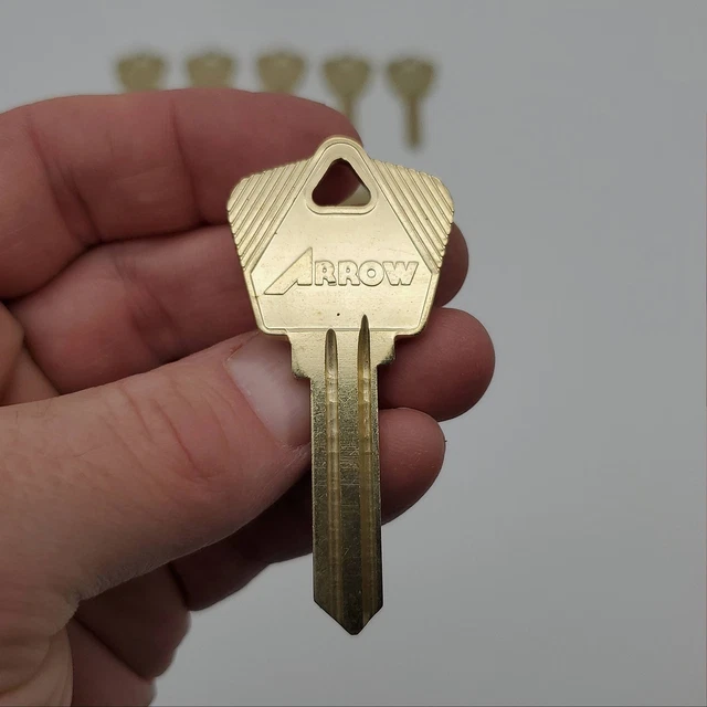 10x Arrow L671J Key Blanks J Keyway Nickel Silver 6 Pin NOS