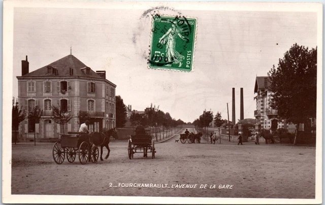 58 FOURCHAMBAULT - l'avenue de la gare.