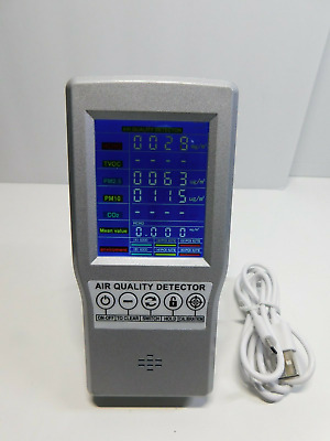 Digital LCD Display Air Quality Monitor PM2.5 CO2 HCHO Detector for Home Bedroom